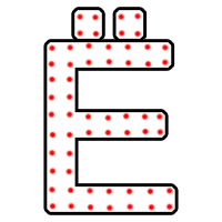 Буква "Ё" в 2 контура 750 х 500 мм.  — Буква для пиротехнической надписи: Абаза | abaza.piro.ru