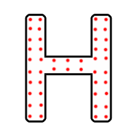 Буква "Н" в 2 контура 750 х 500 мм.  — Буква для пиротехнической надписи: Абаза | abaza.piro.ru