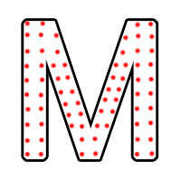 Буква "М" в 2 контура 750 х 700 мм.  — Буква для пиротехнической надписи: Абаза | abaza.piro.ru