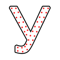 Буква "У" в 2 контура 750 х 500 мм.  — Буква для пиротехнической надписи: Абаза | abaza.piro.ru