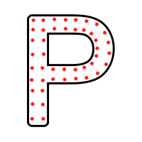 Буква "Р" в 2 контура 750 х 500 мм.  — Буква для пиротехнической надписи: Абаза | abaza.piro.ru