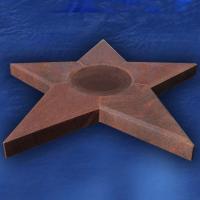 Звезда вечного огня 19 (красный гранит) 1000 мм.  — Звезда вечного огня: Абаза | abaza.piro.ru