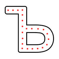 Буква "Ъ" в 1 контур 750 х 500 мм.  — Буква для огненной надписи: Абаза | abaza.piro.ru