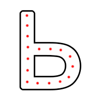 Буква "Ь" в 1 контур 750 х 500 мм.  — Буква для огненной надписи: Абаза | abaza.piro.ru