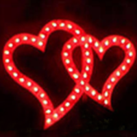 2 огненных сердца  в 1 контур (1200 х 1500 мм.)  — Огненные сердца: Абаза | abaza.piro.ru