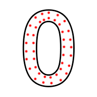 Цифра "0" в 2 контура 750 х 500 мм.  — Цифра горящей надписи: Абаза | abaza.piro.ru