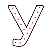 Буква "У" в 1 контур 750 х 500 мм.  — Буква для огненной надписи: Абаза | abaza.piro.ru