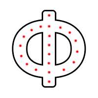 Буква "Ф" в 1 контур 750 х 500 мм.  — Буква для огненной надписи: Абаза | abaza.piro.ru