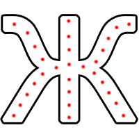 Буква "Ж" в 1 контур 750 х 700 мм.  — Буква для огненной надписи: Абаза | abaza.piro.ru