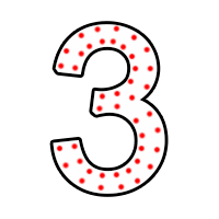 Цифра "3" в 2 контура 750 х 500 мм.  — Цифра горящей надписи: Абаза | abaza.piro.ru