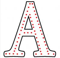 Буква "А" в 1,5 контура 300 х 330 мм.  — Буква для пиротехнической надписи: Абаза | abaza.piro.ru